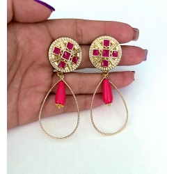 PENDIENTES ARABIA FUCSIA