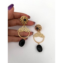 PENDIENTES PEPITA NEGRO