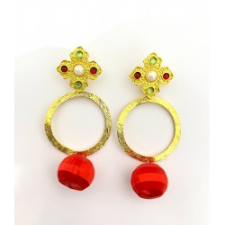 PENDIENTES MONTORO ROJO