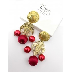 PENDIENTES ABBY BURDEOS