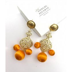 PENDIENTES VICTORIA NARANJA