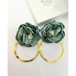 PENDIENTES BRUNA VERDE AGUA...