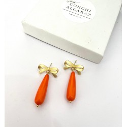 PENDIENTES CAYETANA NARANJA