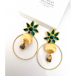 PENDIENTES CANDY VERDE Y...