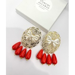 PENDIENTES NANCY ROJO