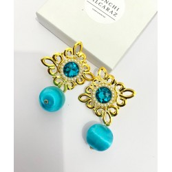PENDIENTES LIBBY TURQUESA