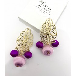 PENDIENTES AGUEDA MORADO