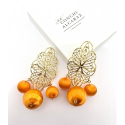 PENDIENTES AGUEDA NARANJA