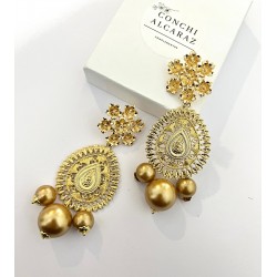 PENDIENTES CORINA DORADO