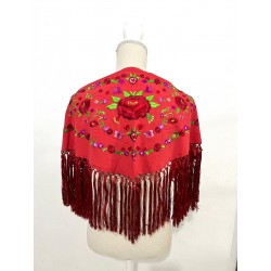 MANTONCILLO GLORIA ROJO NIÑA