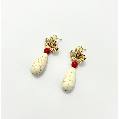 PENDIENTES JARANA CON ROJO