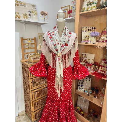 TRAJE CANASTERO JALEO ROJO...