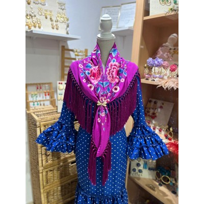 TRAJE CANASTERO JALEO AZUL...