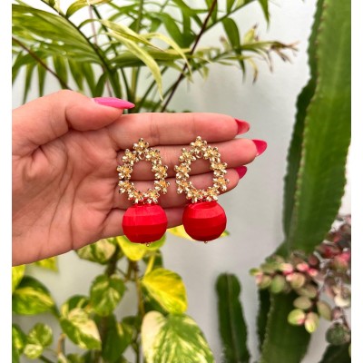 PENDIENTES SAEL ROJO