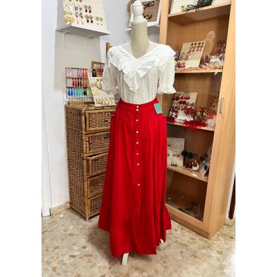 FALDA JUNIO ROJA