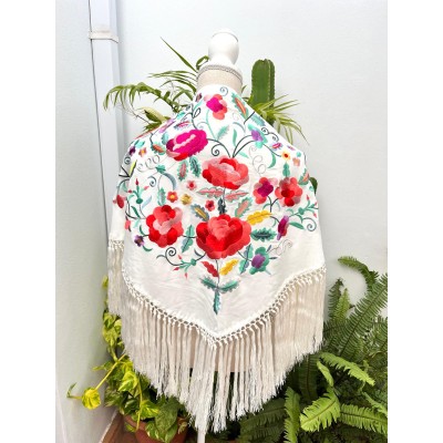 MANTONCILLO BALI BLANCO ROTO