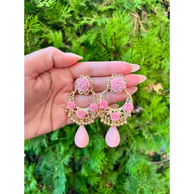 PENDIENTES AMADORES ROSA