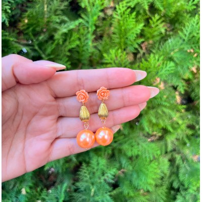 PENDIENTES MINA MANDARINA NIÑA