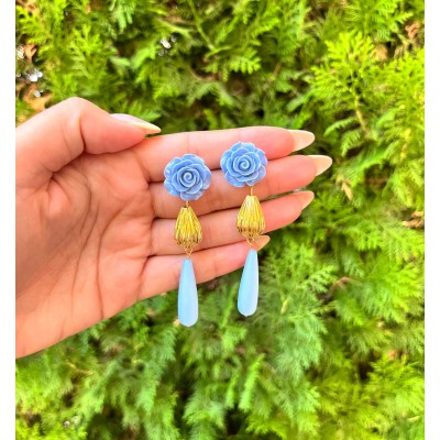PENDIENTES MINA AZUL