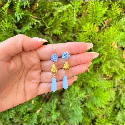 PENDIENTES MINA AZUL NIÑA