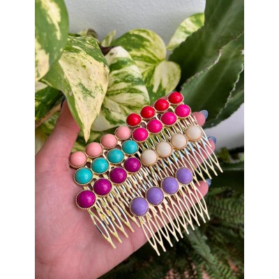 PEINAS BOTONES COLORES
