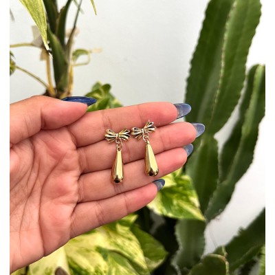 PENDIENTES LAGRIMA LAZO MINI