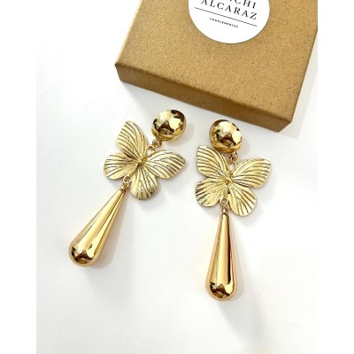 PENDIENTES MARIPOSA REINA