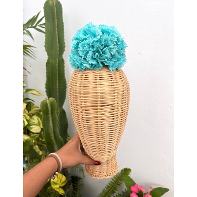 RAMILLETE CLAVEL AZUL AGUA