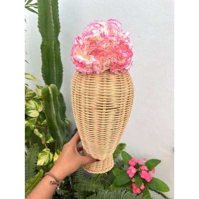 RAMILLETE CLAVEL PUNTILLA ROSA