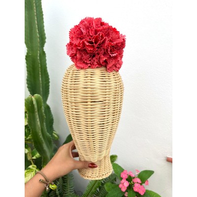 RAMILLETE CLAVEL CORAL OSCURO