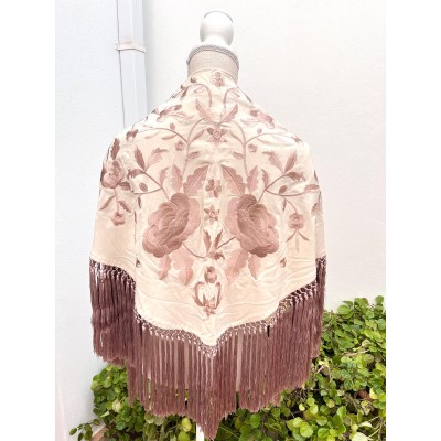 MANTONCILLO ADRA BEIGE BICOLOR