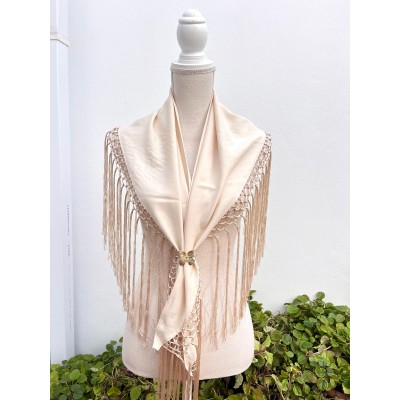MANTONCILLO LISO BEIGE ADULTA