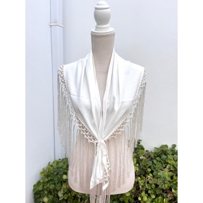 MANTONCILLO LISO BLANCO ADULTA