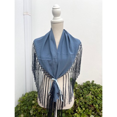 MANTONCILLO LISO AZUL DENIM...