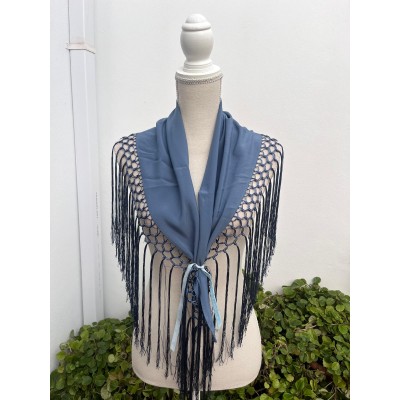 MANTONCILLO LISO AZUL DENIM...