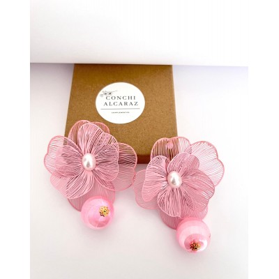PENDIENTES HONOLULU ROSA