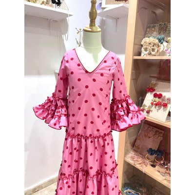 TRAJE CANASTERO JALEO ROSA...