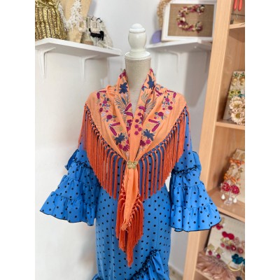 TRAJE FANDANGO AZUL DUCADO...