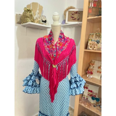 TRAJE CANASTERO JALEO AZUL...