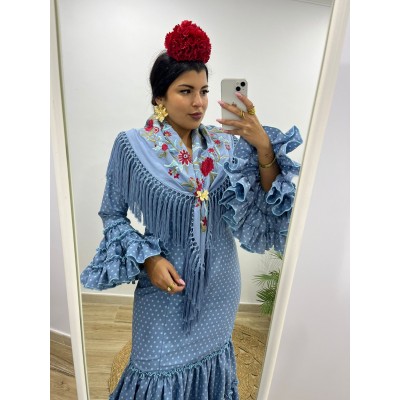 TRAJE CANASTERO JALEO AZUL...