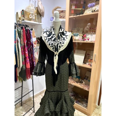 TRAJE PODERIO VERDE CAQUI