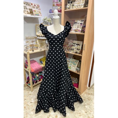 BATA MARIBEL NEGRO LUNAR...