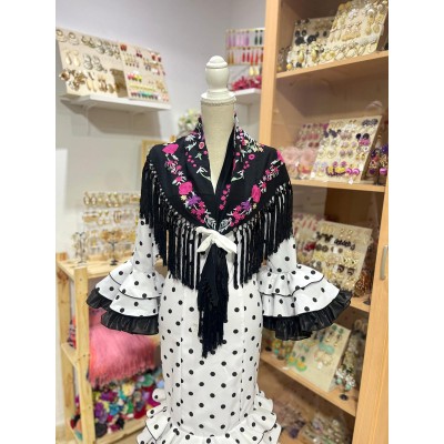 TRAJE BULERIA BLANCO LUNAR...