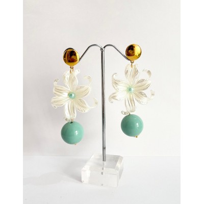 PENDIENTES UMBRA VERDE AGUA...