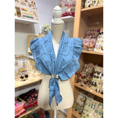 PICO PERFORADO AZUL EMPOLVADO