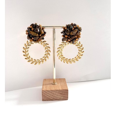 PENDIENTES OLIMPO CHOCOLATE