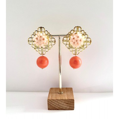 PENDIENTES NOIR CORAL