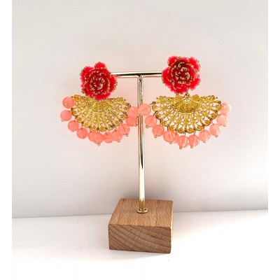 PENDIENTES SUSURRO CORAL