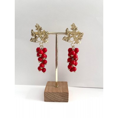 PENDIENTES RUMBA ROJO