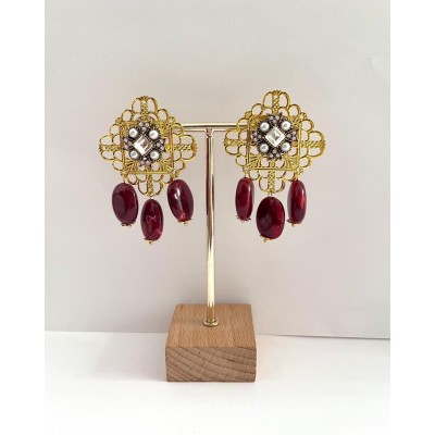 PENDIENTES AYA BURDEOS